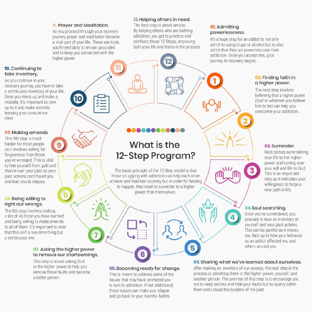 12 Step Program wheel