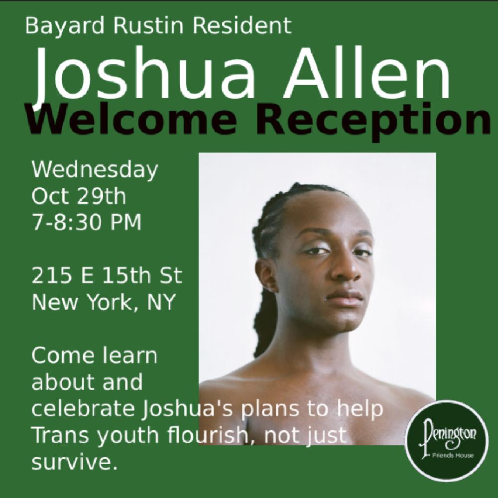 Bayard Ruston Resident Joshua Allen reception