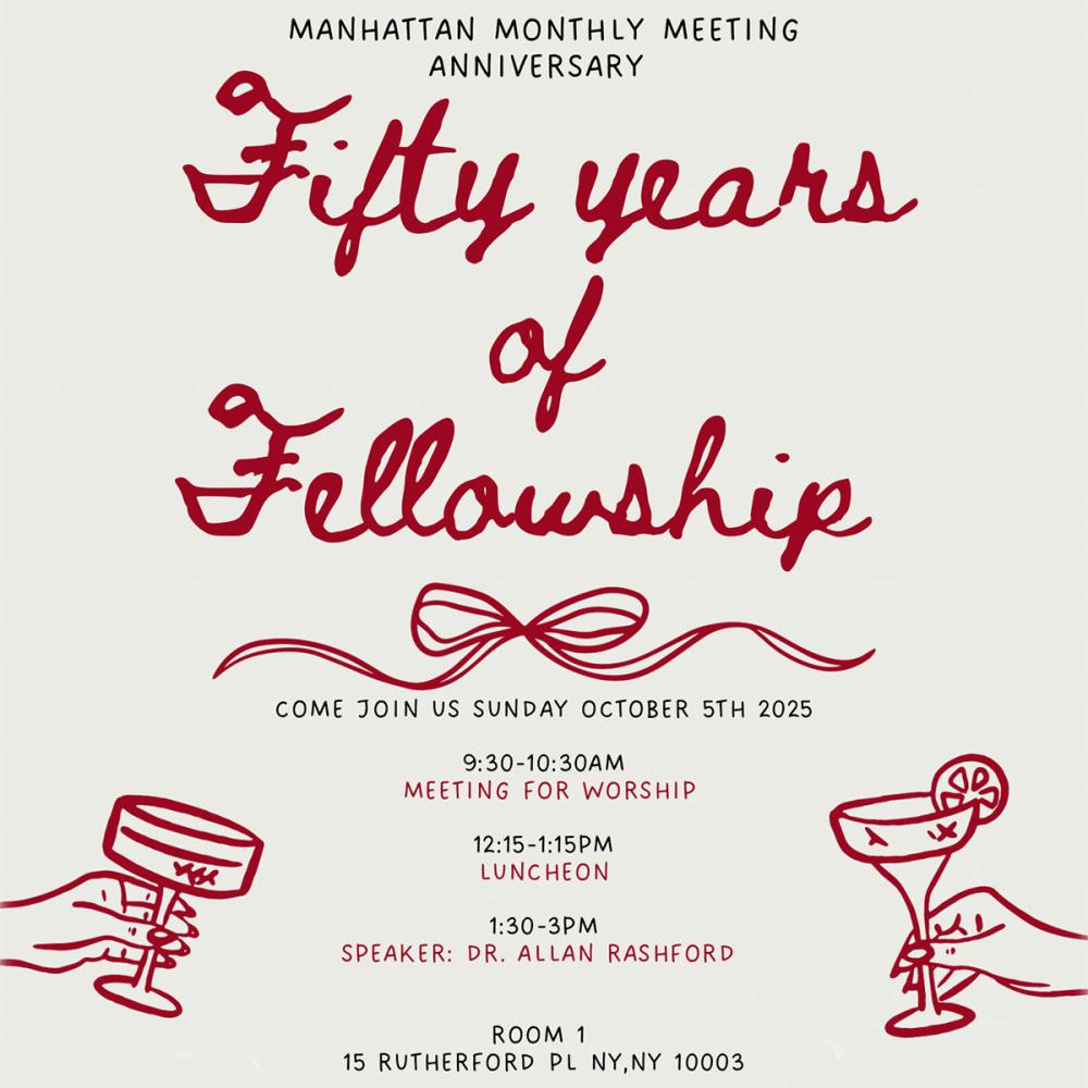 Cheers to Fifty years Manhattan Meeting 2025