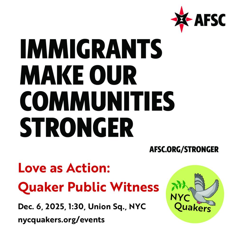 Dec 6 2025 AFSC Quakers Action