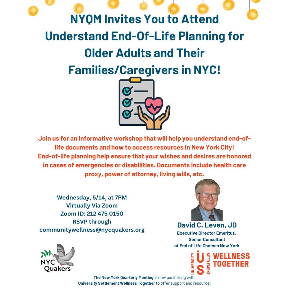 End Of Life Planning Workshop revised May14