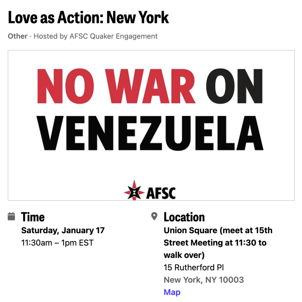 Love as Action NY Jan 17 2026