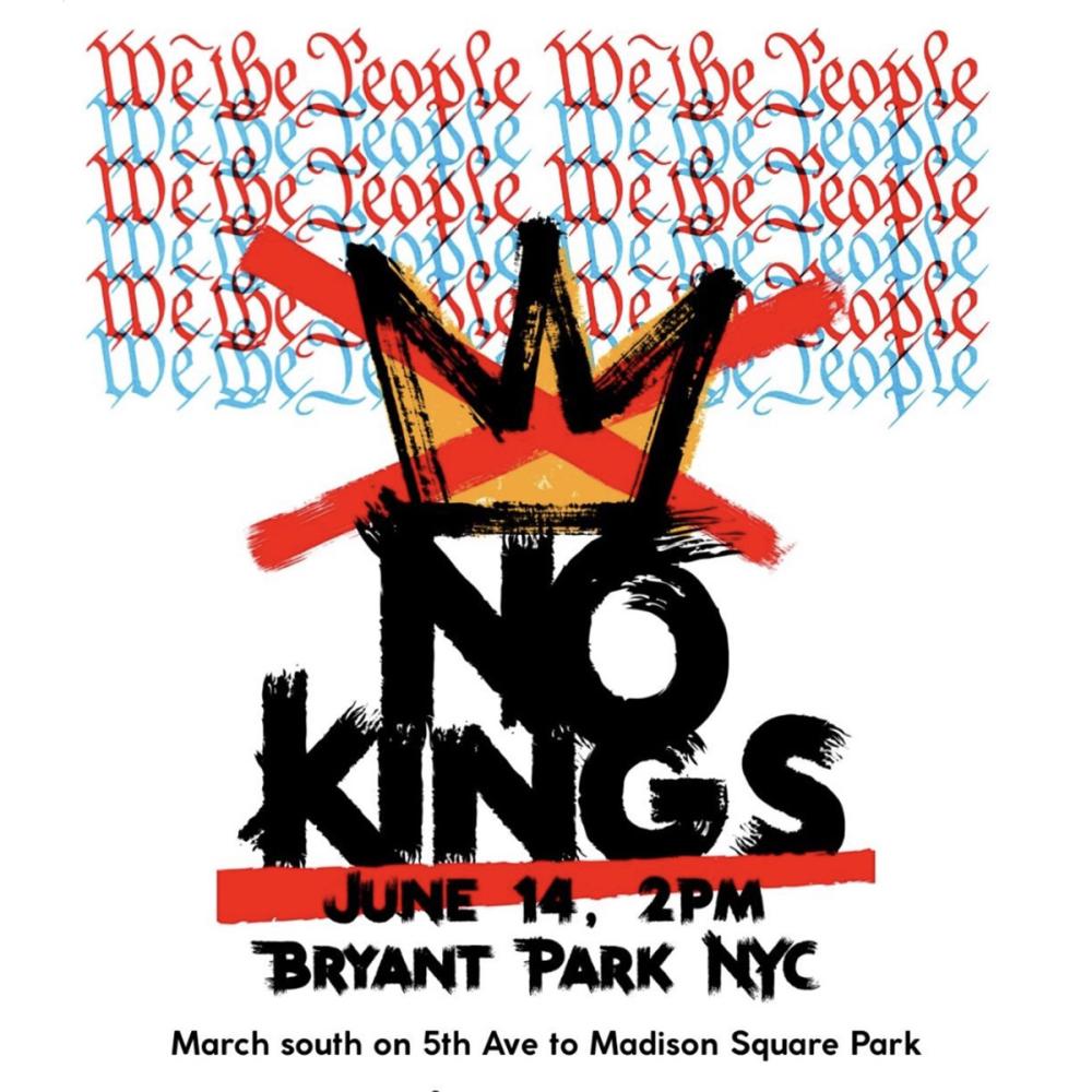 No Kings NYC June 14 2025 graphic