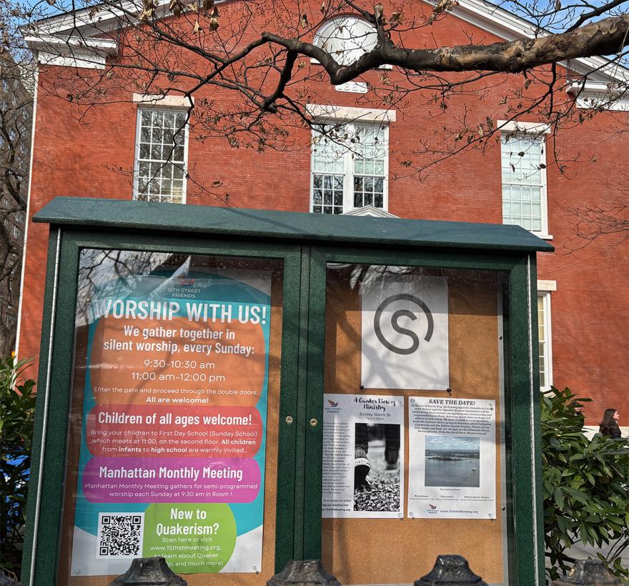 15th Street fence sign and facade 1200 Sq