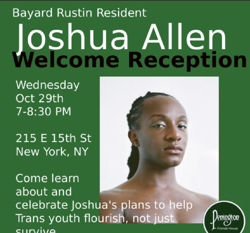 Bayard Ruston Resident Joshua Allen reception