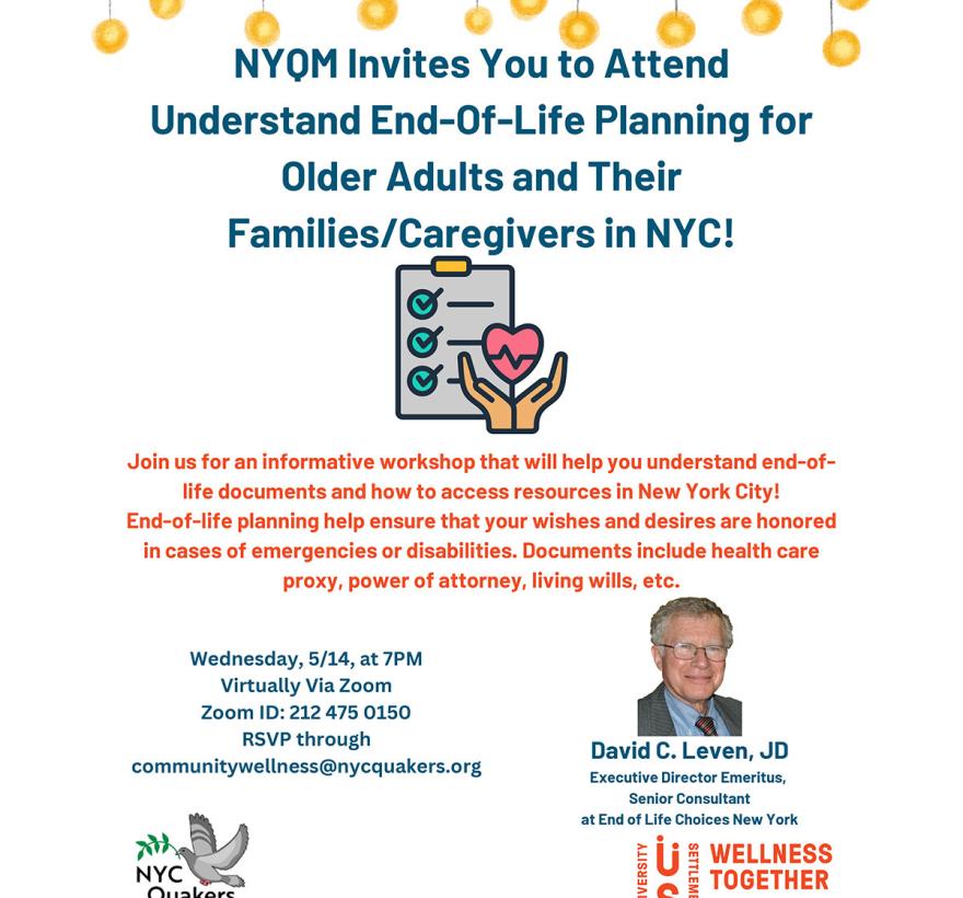 End Of Life Planning Workshop revised May14