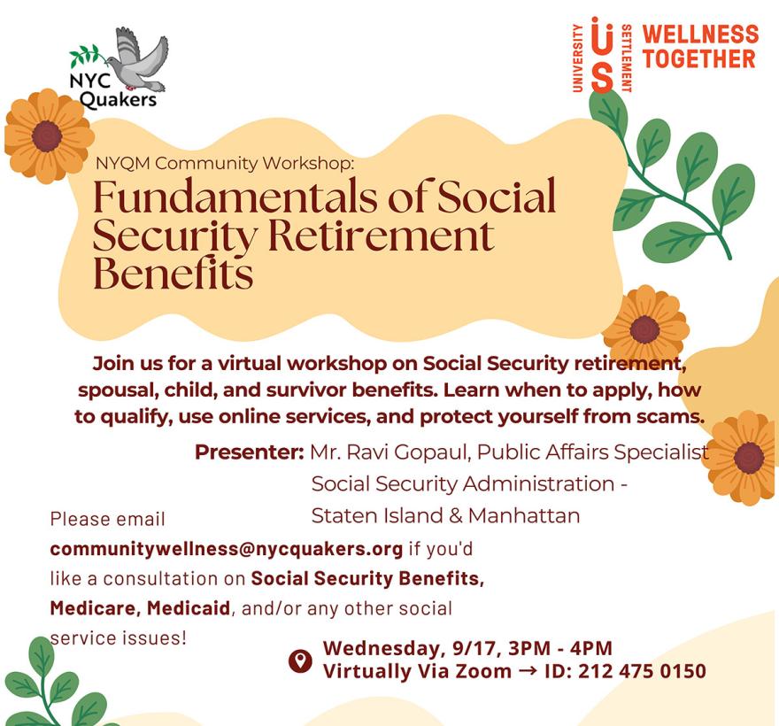 NYQM Social Security Wellness Square