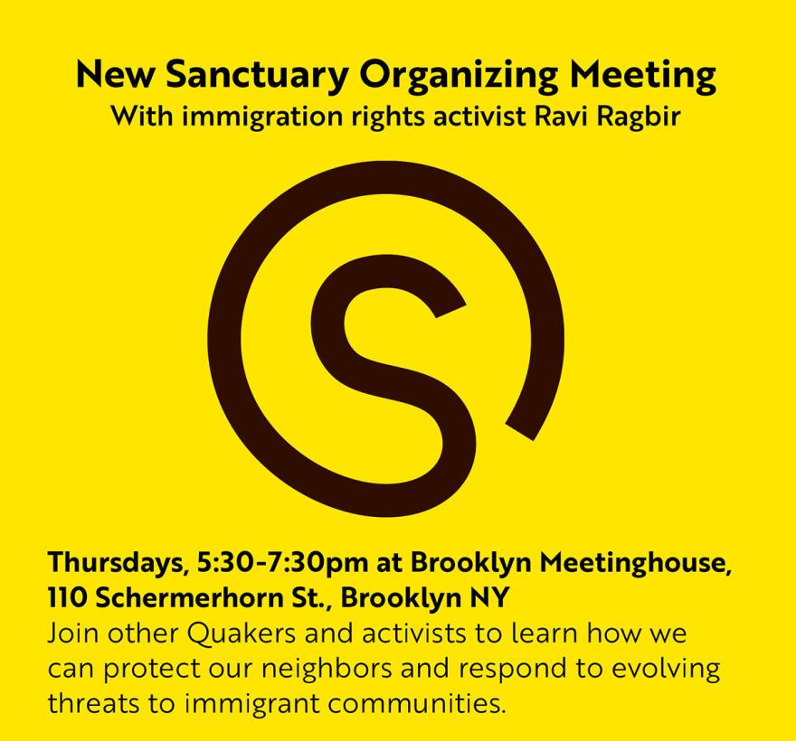 New Sanctuary Organizing Meeting 2025 1200 Sq