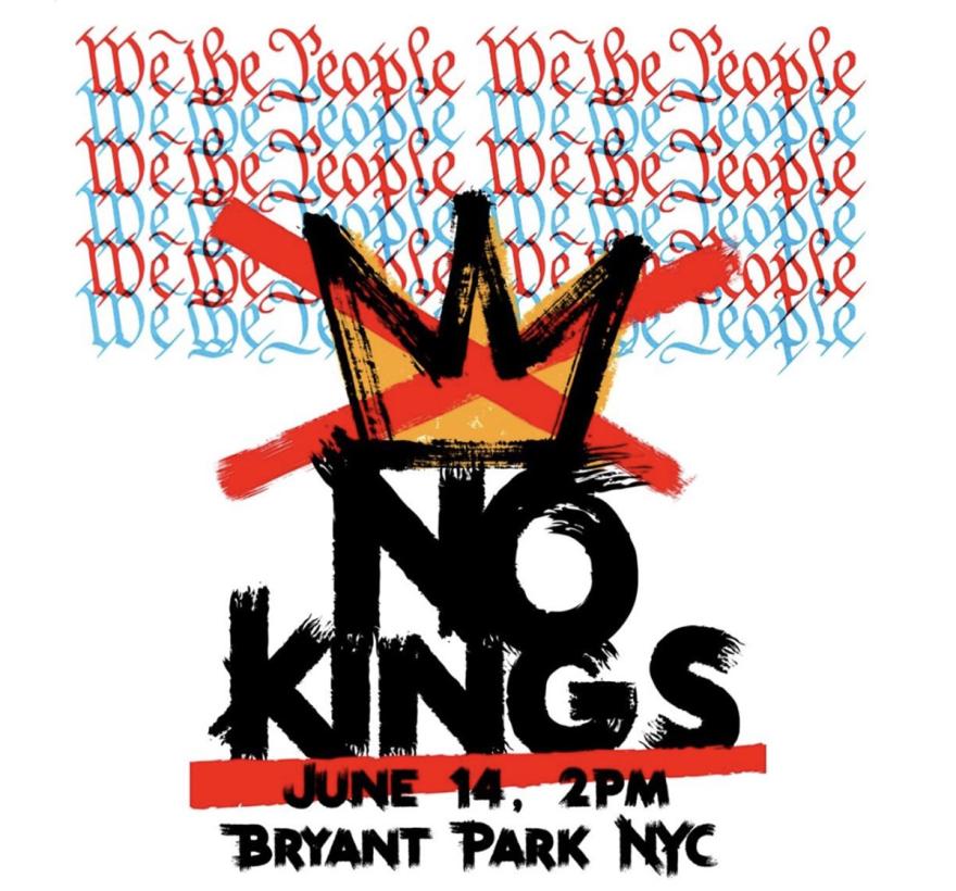 No Kings NYC June 14 2025 graphic