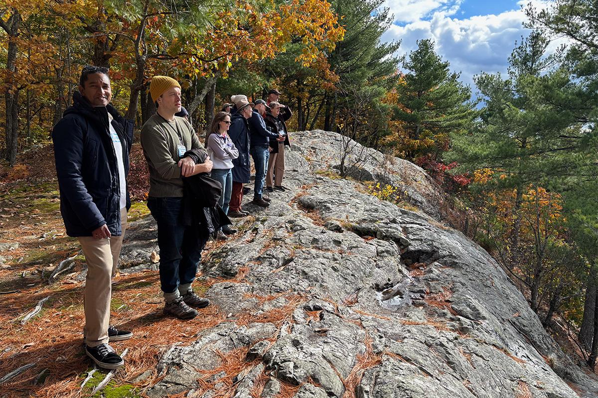 Friends lined up Dorsons Rock Oct 2025