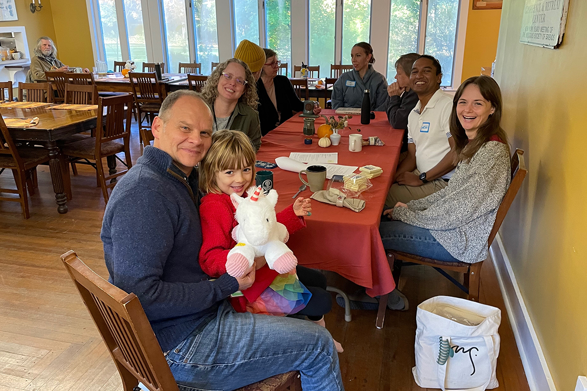 Ted Sarah Jess Will at table Oct 2025