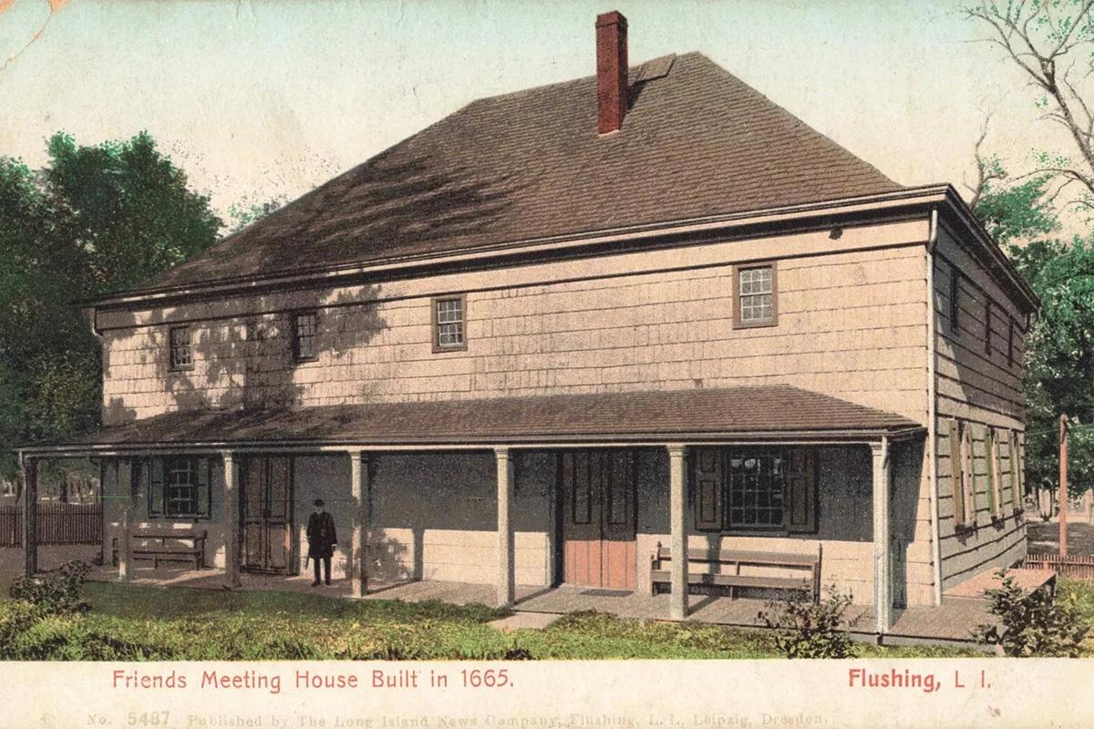 Flushing Meetinghouse postcard 1200 800