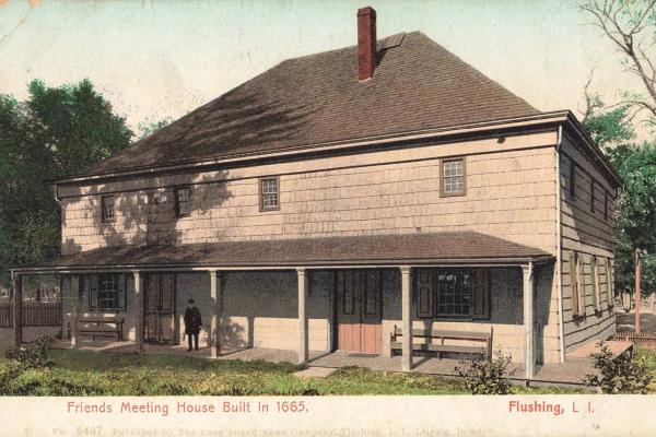 Flushing Meetinghouse postcard 1200 800